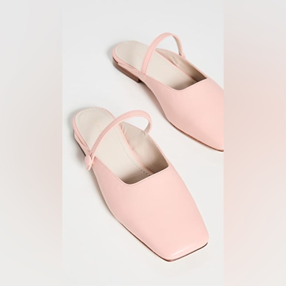 Mansur Gavriel pink square toe Mary Jane mules - Picture 1 of 8